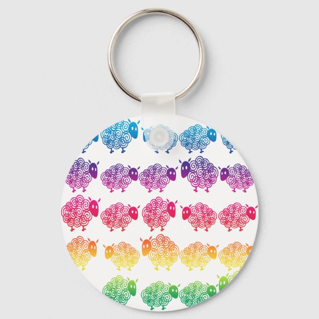 Counting Sheep Key Ring (Front)