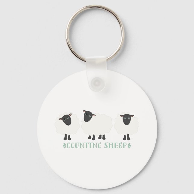 Counting Sheep Key Ring (Front)