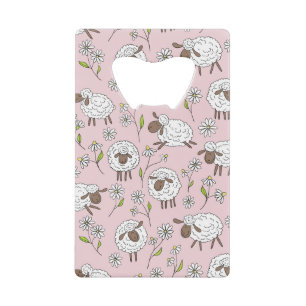 Counting sheep on cotton candy pink