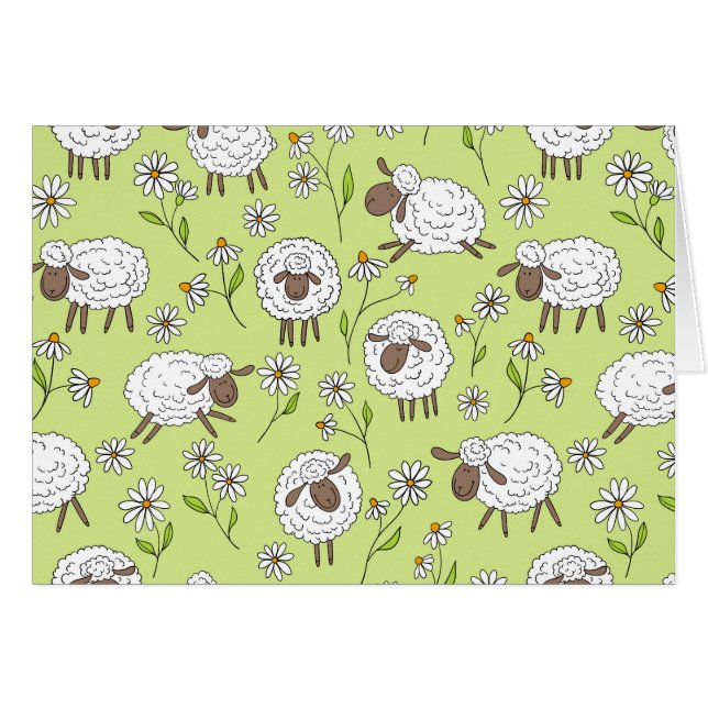 Counting sheep on honney dew green (Front Horizontal)