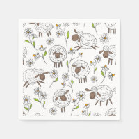 Counting sheep on white