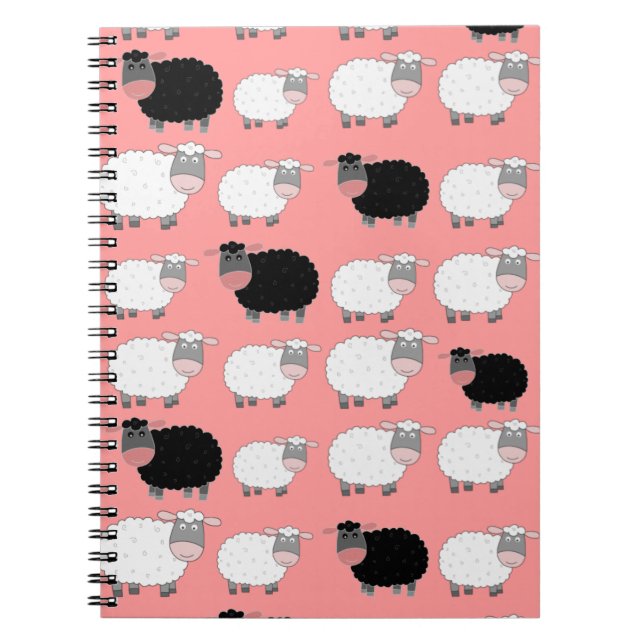 Counting Sheep Spiral Notebook (Front)