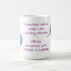 Counting stitches, crochet humour, with your name