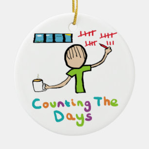 Counting The Days Ceramic Tree Decoration