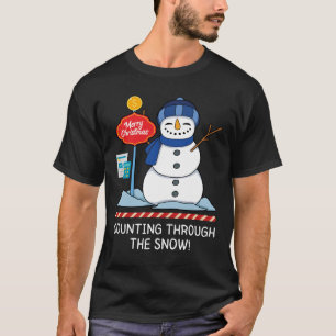 Counting Through The Snow - Christmas Accountant T-Shirt