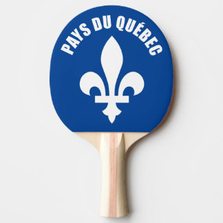Countries of Quebec Ping Pong Paddle