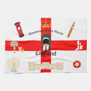 Countries of the World - England 1 Tea Towel