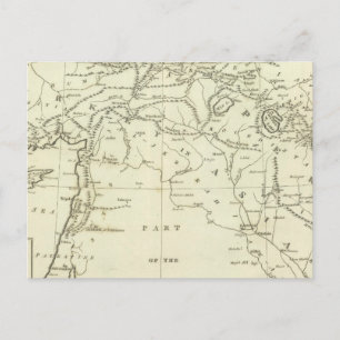 Countries Situated between Shiraz Postcard