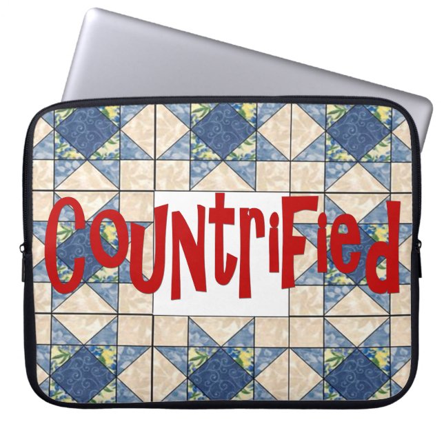 Countrified  laptop sleeve (Front)