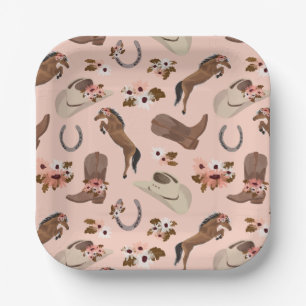 Country and Floral Paper Plates