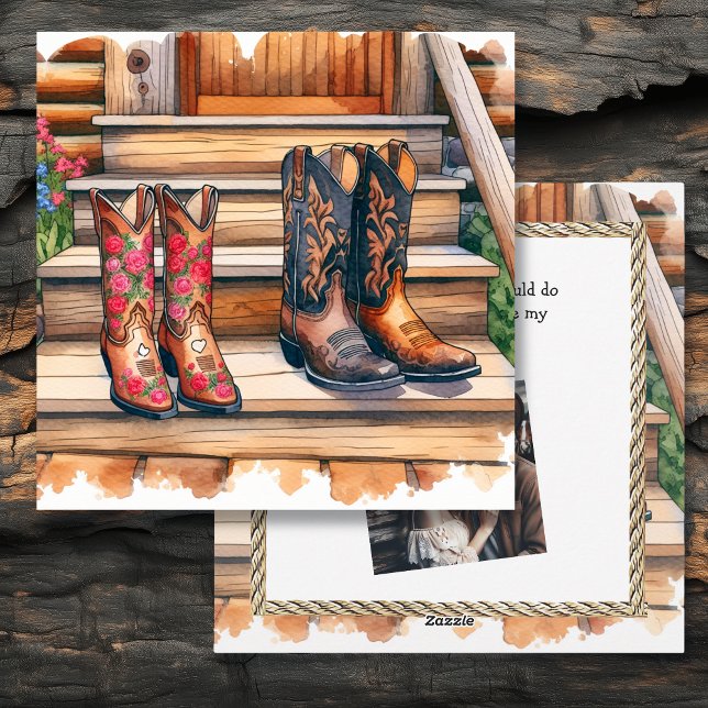 Country and Western Rustic Valentine's Day Holiday Card (Creator Uploaded)