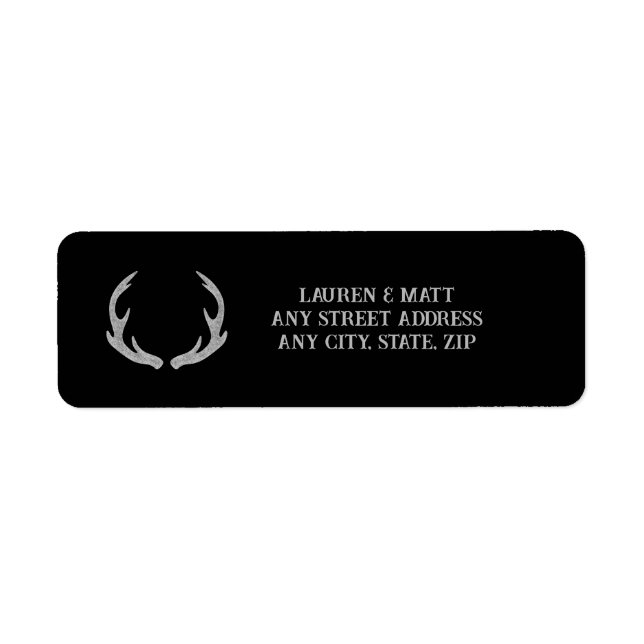 Country Antler Return Address Label (Front)