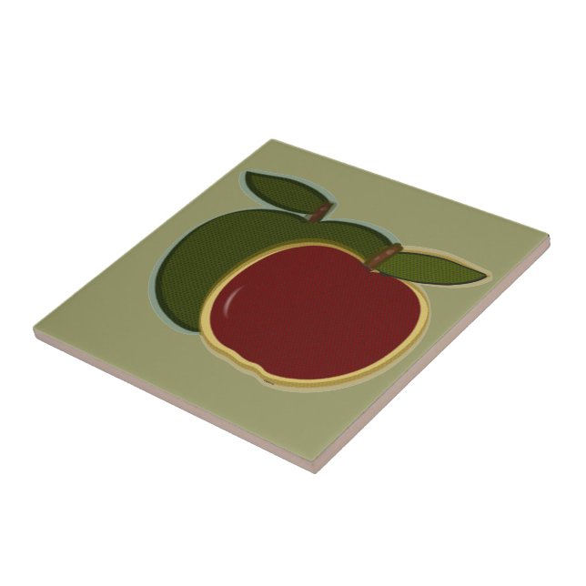 Country Apple Tile (green) (Side)