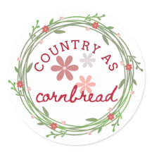 Country as Cornbread Sticker
