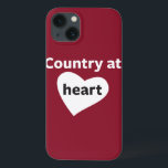 Country at Heart iPhone 13 Case<br><div class="desc">The Country at Heart design is the perfect gift for a country fan! The Country at Heart design is the perfect gift for a country fan! Country magazine celebrates the breathtaking beauty, engaging people, enduring values and spiritually rewarding lifestyle of the American countryside. Our enthusiastic readers contribute nearly three-fourths of...</div>