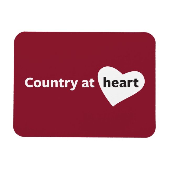 Country at Heart Magnet (Horizontal)