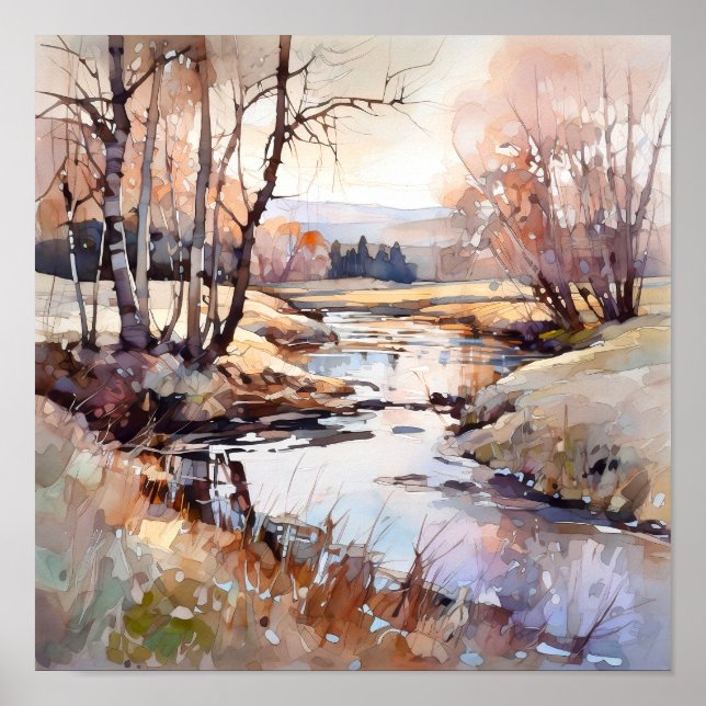 Country Autumn Landscape Print (Front)