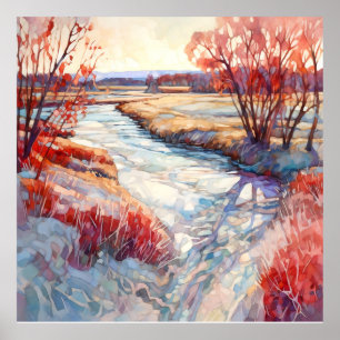 Country Autumn Landscape Print