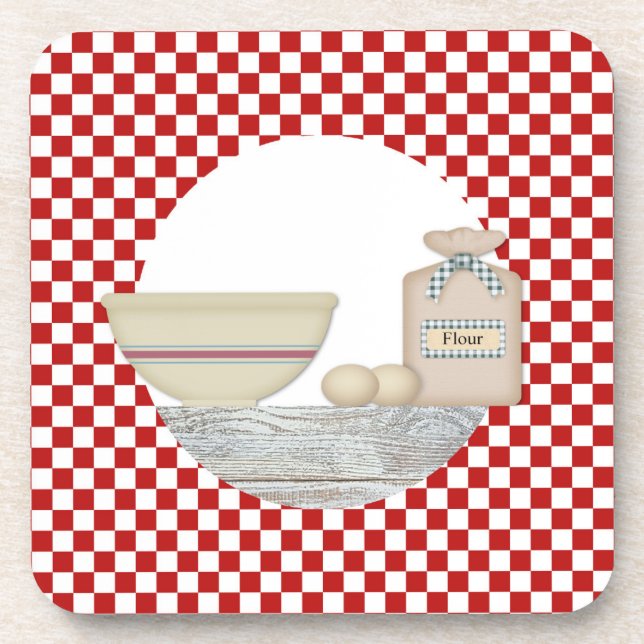 Country Baking Cork Coaster (Front)