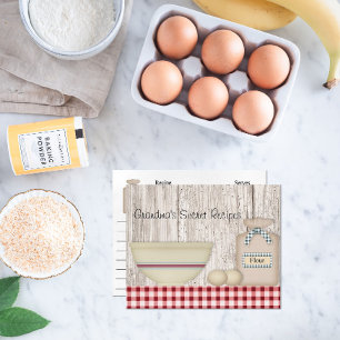 Country Baking Recipe Card