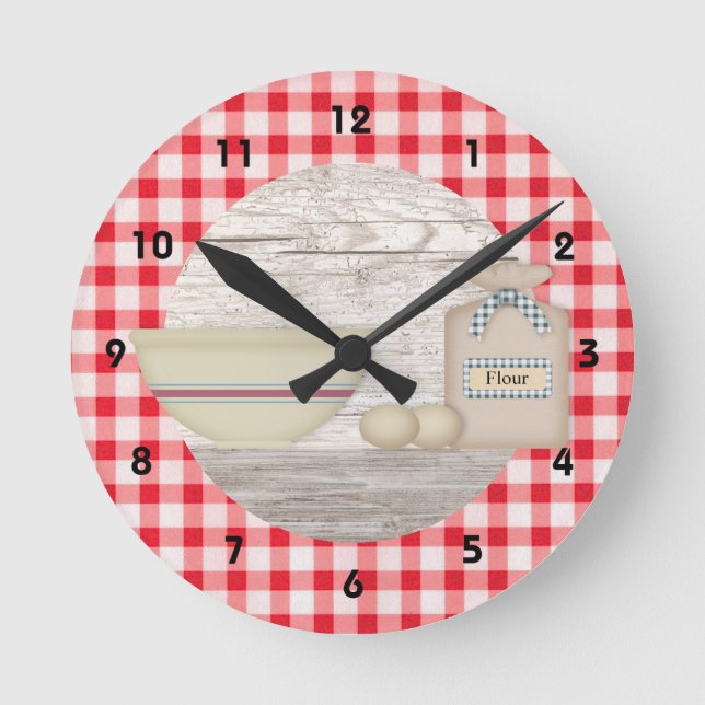 Country Baking Wall Clock (Front)