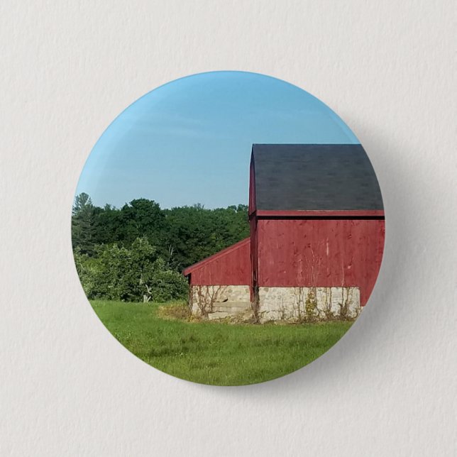Country Barn 6 Cm Round Badge (Front)