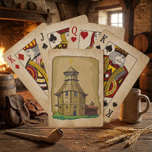 Country Barn House Playing Cards