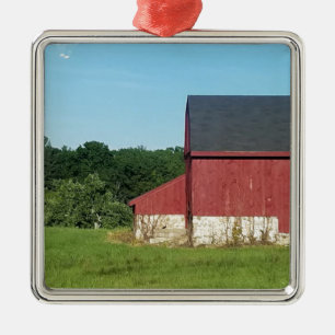 Country Barn Metal Tree Decoration