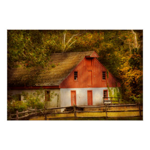 Country - Barn - Out to pasture Poster