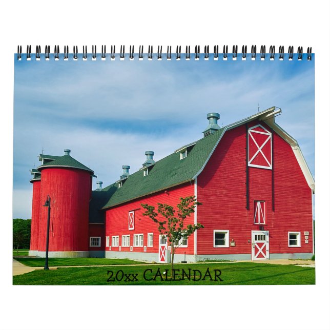 Country Barns Tractors Farms Calendar (Cover)