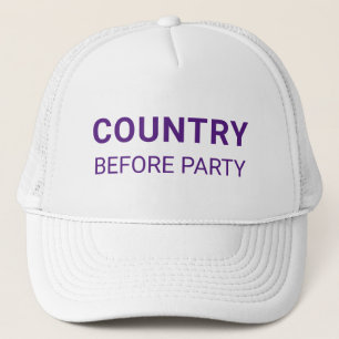 Country Before Party Political  Trucker Hat
