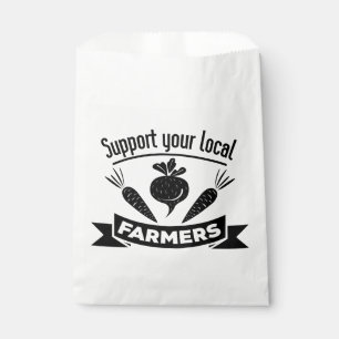 Country Black White Farm Support A Farmer Bag