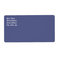 Country Blue Shipping Label