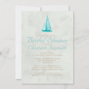 Country Boats Bridal Shower Invitations