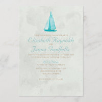 Country Boats Wedding Invitations