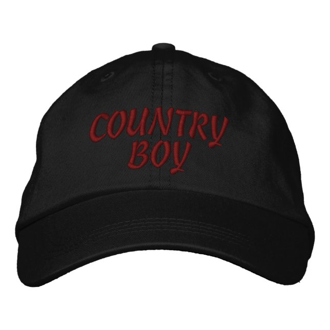 COUNTRY BOY EMBROIDERED HAT (Front)