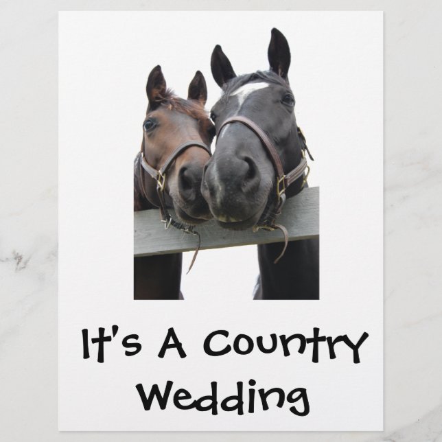 Country Bride and Groom Flyer (Front)