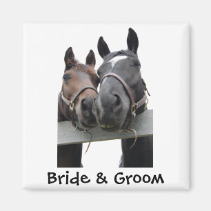 Country Bride and Groom Magnet