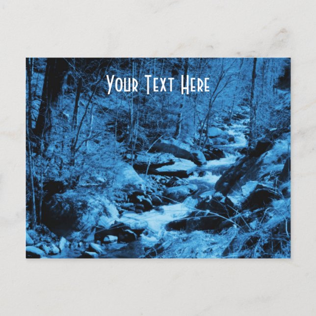 Country Brook Nature Customisable Postcard (Front)