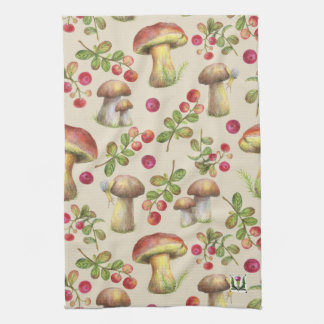 Country Bumpkins Mushrooms & Logan Towel 53086