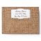 Country Burlap and Lace Twine Print Envelopes