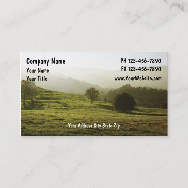 Country Business Card (Front)