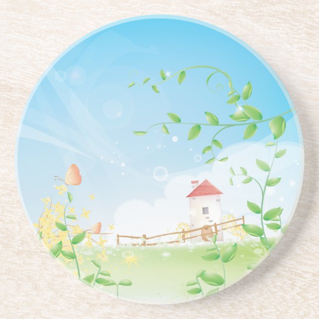 Country Butterfly Coaster (Front)