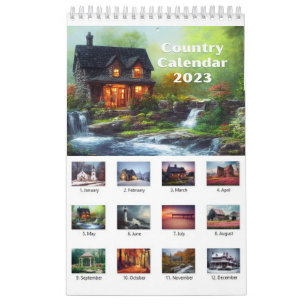 Country Calendar 2023 Wall Calendar