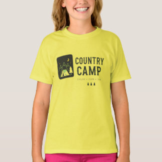 Country Camp Kids School T-Shirt – Cute Outdoor Ad