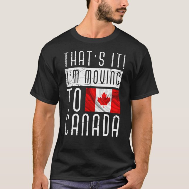 Country Canadian Flag Maple Leaf Proud Canada T-Shirt (Front)