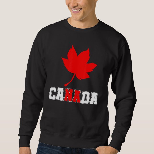 Country Canadian Maple Leaf Canada Sweatshirt (Front)