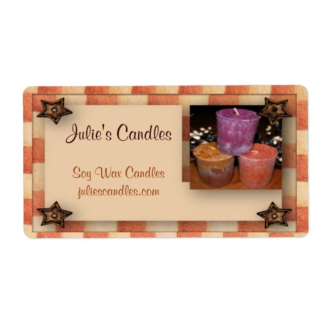 Country Candles Business Label (Front)