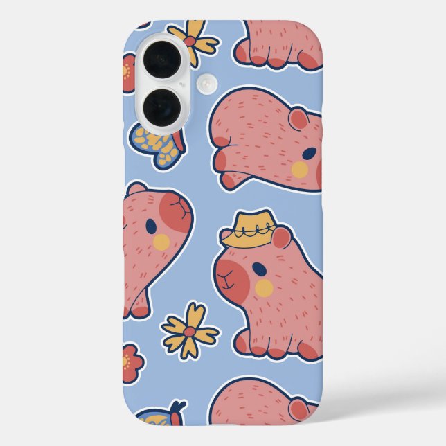 Country Capybara Chill & Cute Vibes Case-Mate iPhone Case (Back)
