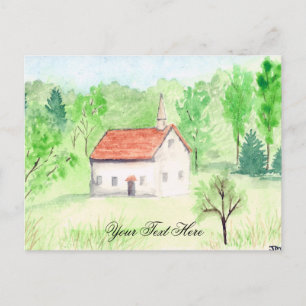 Country Chapel Postcard